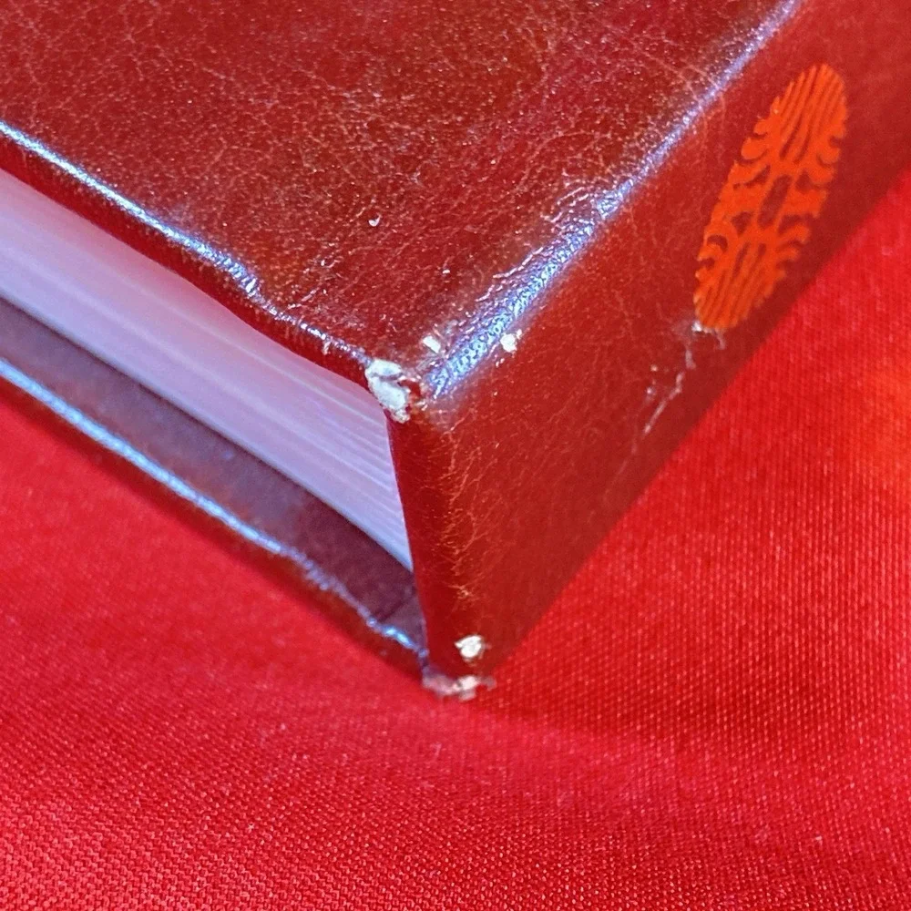 Torah Holy Land Edition Hardcover Book with Case Judaism English Red Gold Good